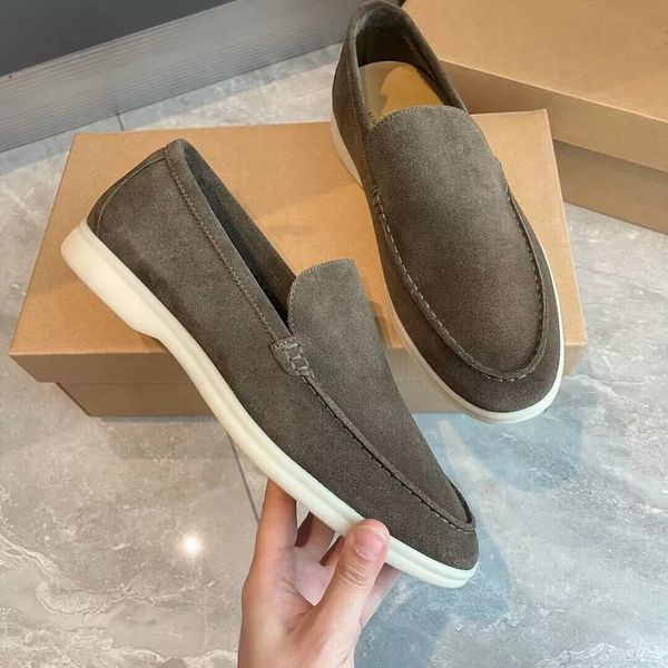 men's casual shoes lp loafers flat low suede cow leather oxfords loro&piana moccasins summer walk comfort loafer rubber sole flats with, Black
men's casual shoes lp loafers flat low suede cow leather oxfords loro&piana moccasins summer walk comfort loafer rubber sole flats with, Black