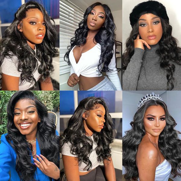 joedir 13x4 body wave frontal wig glueless pre-plucked lace wigs transparent lace front human hair wigs for women brazilian remy, Black;brown
joedir 13x4 body wave frontal wig glueless pre-plucked lace wigs transparent lace front human hair wigs for women brazilian remy, Black;brown