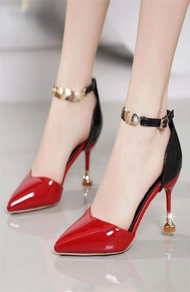 zapatos de mujer women fashion sweet pointed toe buckles strap stiletto heels lady cool red party heel shoes white 2201151315016, Black
zapatos de mujer women fashion sweet pointed toe buckles strap stiletto heels lady cool red party heel shoes white 2201151315016, Black