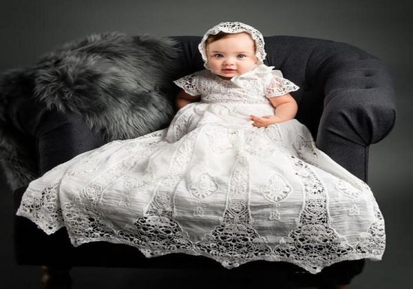 2019 classic newborn applique lace christening dresses with short sleeves for baby girl baptism gowns with hat9004584, White
2019 classic newborn applique lace christening dresses with short sleeves for baby girl baptism gowns with hat9004584, White
