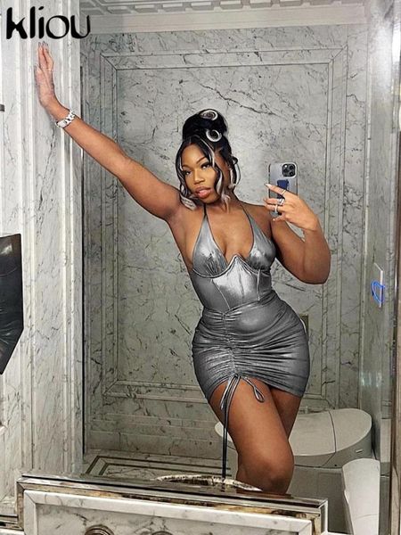 dresses kliou cleavage shiny halter mini dress women party club drawstring bandage sleeveless skinny robe backless lady attirewear, Black;gray
dresses kliou cleavage shiny halter mini dress women party club drawstring bandage sleeveless skinny robe backless lady attirewear, Black;gray