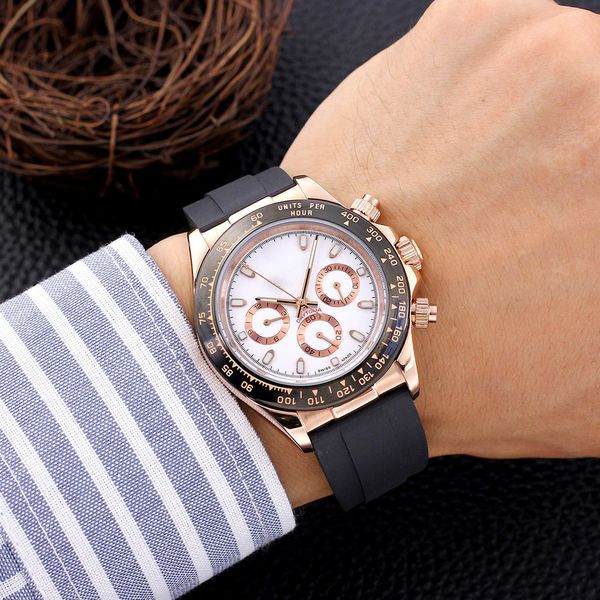 men's sports mechanical watch full function 6-pin running time aaa quality 41mm ceramic dial fashion trend men's watch, Slivery;brown
men's sports mechanical watch full function 6-pin running time aaa quality 41mm ceramic dial fashion trend men's watch, Slivery;brown