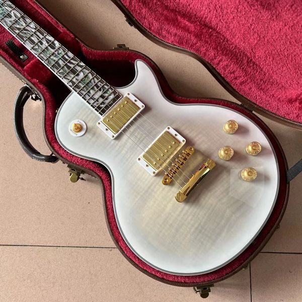 custom electric guitar white color tiger flame maple guitarra handmade 6 stings guitar rosewood fingerboard
custom electric guitar white color tiger flame maple guitarra handmade 6 stings guitar rosewood fingerboard