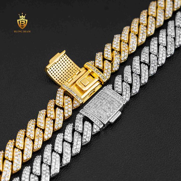 10mm width thin cuban chain iced out brass 3a+ cz two rows diamond cuban link chain mens necklace, Silver
10mm width thin cuban chain iced out brass 3a+ cz two rows diamond cuban link chain mens necklace, Silver