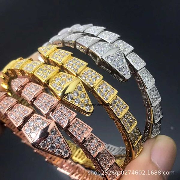 designer luxury belgary brand bracelet high version spring snake bone full diamond smooth face bracelet 18k rose gold open loop elastic band, Black
designer luxury belgary brand bracelet high version spring snake bone full diamond smooth face bracelet 18k rose gold open loop elastic band, Black