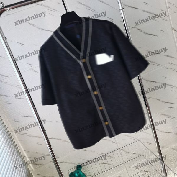 xinxinbuy men designer tee t shirt 23ss emboss letter jacquard fabric short sleeve cotton women white black xs-2xl, Black;brown
xinxinbuy men designer tee t shirt 23ss emboss letter jacquard fabric short sleeve cotton women white black xs-2xl, Black;brown