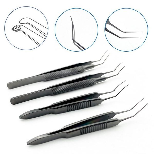 tools ophthalmic capsulorhexis forcep titanium black handle capsulorhexis forcep 85mm/105mm ophthalmic surgical instrument
tools ophthalmic capsulorhexis forcep titanium black handle capsulorhexis forcep 85mm/105mm ophthalmic surgical instrument