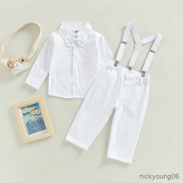clothing sets baby boys gentleman solid color long sleeve lapel button shirt and bow tie suspender pants children's, White
clothing sets baby boys gentleman solid color long sleeve lapel button shirt and bow tie suspender pants children's, White