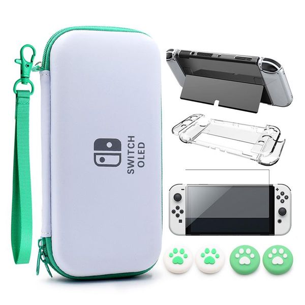 organizer switch oled storage carry bag accessories kit pc clear cover case screen protector with analog grips for joycon game accessories
organizer switch oled storage carry bag accessories kit pc clear cover case screen protector with analog grips for joycon game accessories