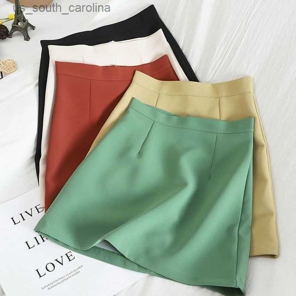 women summer high waist anti-glare skirt solid color a-line mini skirt lady short bodycon skirt fashion girl y2k clothes l230522, Black
women summer high waist anti-glare skirt solid color a-line mini skirt lady short bodycon skirt fashion girl y2k clothes l230522, Black