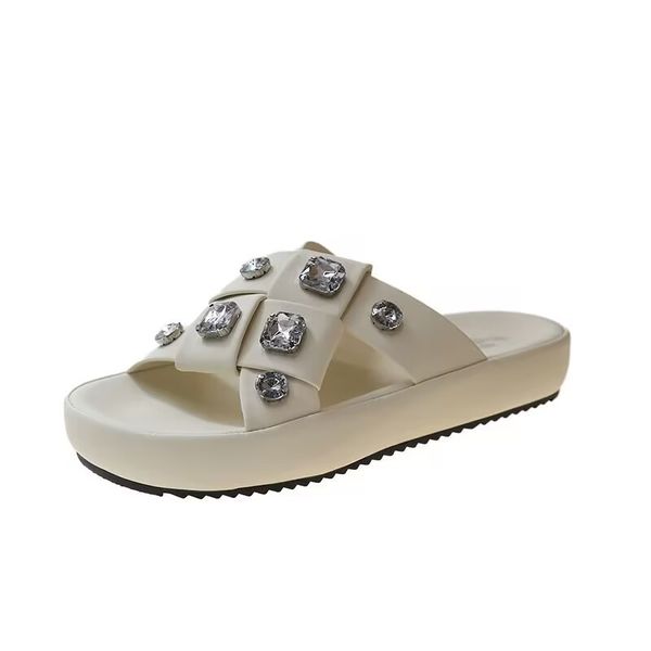 summer platform slippers women's fashion outside wear full drill woven sandals high-quality beautiful personality casual, Black
summer platform slippers women's fashion outside wear full drill woven sandals high-quality beautiful personality casual, Black