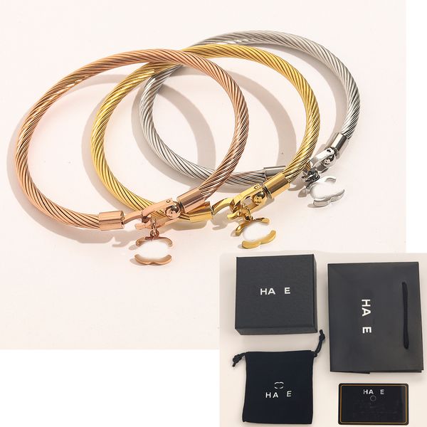 designer bracelet bangle charm bracelet luxury bracelets women double letter jewelry plated stainless steel wristband cuff fashion party acc, Black
designer bracelet bangle charm bracelet luxury bracelets women double letter jewelry plated stainless steel wristband cuff fashion party acc, Black