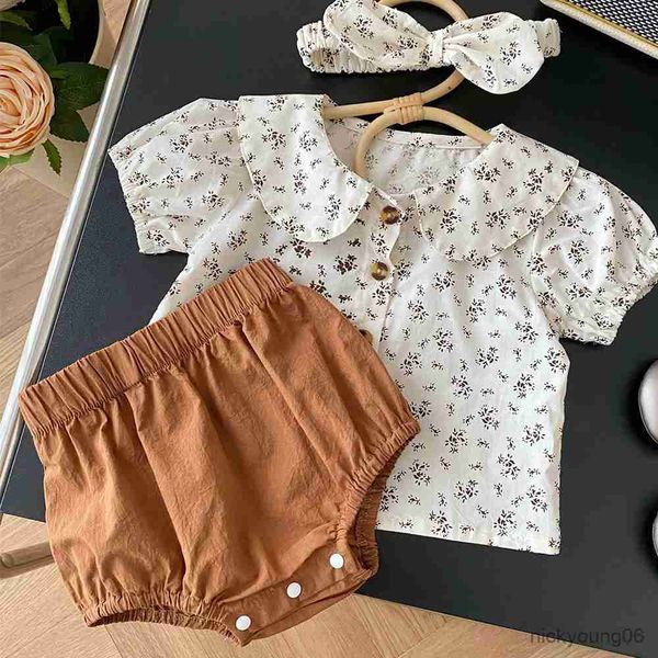 clothing sets baby girl summer set cotton floral shirts and short pants 2pcs princess first birthday infant clothes with headband, White
clothing sets baby girl summer set cotton floral shirts and short pants 2pcs princess first birthday infant clothes with headband, White