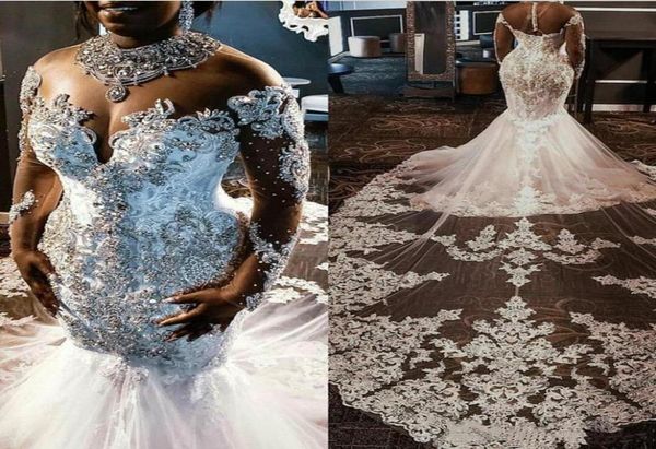 2021 sheer long sleeves lace mermaid wedding dresses lace applique beaded crystals wedding bridal gowns custom made9798040, White
2021 sheer long sleeves lace mermaid wedding dresses lace applique beaded crystals wedding bridal gowns custom made9798040, White