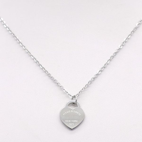 dainty personalized luxury designer heart stainless steel pendant necklace choker short women's collars rose gold titanium steel neckla, Silver
dainty personalized luxury designer heart stainless steel pendant necklace choker short women's collars rose gold titanium steel neckla, Silver