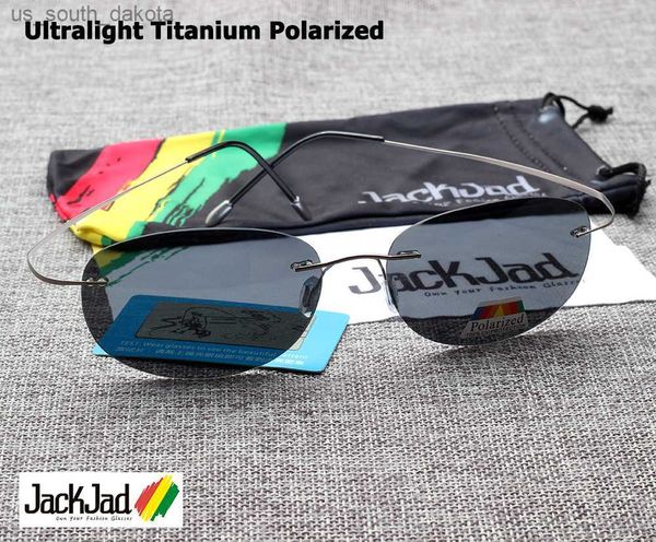 jackjad fashion men driving ultralight titanium polarized sunglasses brand design rimless oval frame sun glasses oculos de sol l230523, White;black
jackjad fashion men driving ultralight titanium polarized sunglasses brand design rimless oval frame sun glasses oculos de sol l230523, White;black