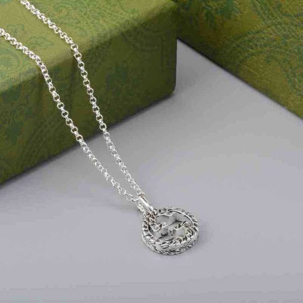 2023 new designer jewelry bracelet necklace ring twist used style carved pattern thick chain pendant couple, Silver
2023 new designer jewelry bracelet necklace ring twist used style carved pattern thick chain pendant couple, Silver