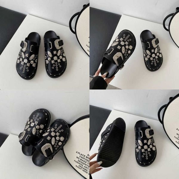 summer slippers retro belt buckle thick-sole women's shoes handmade big head doll pu leather tassel mori girl literary flats casual 230, Black
summer slippers retro belt buckle thick-sole women's shoes handmade big head doll pu leather tassel mori girl literary flats casual 230, Black