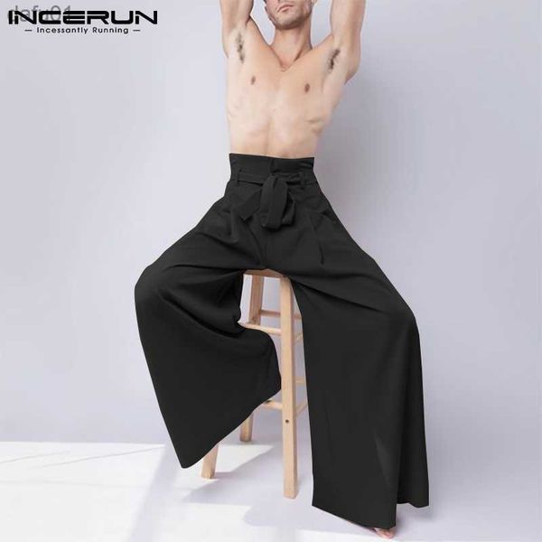 men casual pants 2023 joggers lace up solid color wide leg trousers streetwear loose high waist leisure pantalon hombre incerun l230520, Black
men casual pants 2023 joggers lace up solid color wide leg trousers streetwear loose high waist leisure pantalon hombre incerun l230520, Black