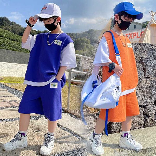 clothing sets boys summer suit kids solid color cotton short sleeve t-shirt andshorts 2pcs sports casual outfits for teenage boy, White
clothing sets boys summer suit kids solid color cotton short sleeve t-shirt andshorts 2pcs sports casual outfits for teenage boy, White