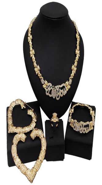 earrings necklace yulaili hugs and kisses xo jewelry sets drop big bracelet ring for woman party accessories gifts9482886, Silver
earrings necklace yulaili hugs and kisses xo jewelry sets drop big bracelet ring for woman party accessories gifts9482886, Silver
