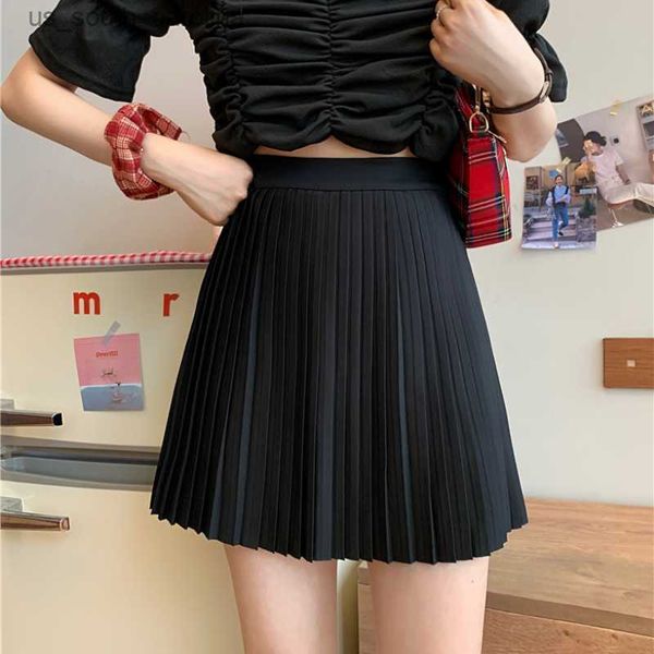 women's short skirts spring new a-line skirt korean version of pleated skirts high waists thin all-match short skirts l230522, Black
women's short skirts spring new a-line skirt korean version of pleated skirts high waists thin all-match short skirts l230522, Black