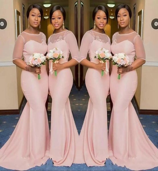2022 blush pink sheer jewel neck bridesmaid dresses 12 sleeve mermaid floor length black girls maid of honor gown wedding guest dr7677964, White;pink
2022 blush pink sheer jewel neck bridesmaid dresses 12 sleeve mermaid floor length black girls maid of honor gown wedding guest dr7677964, White;pink
