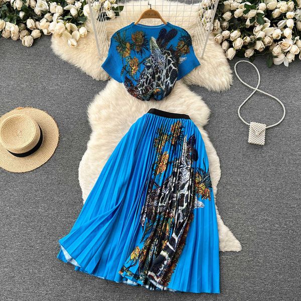new spring women stylish pleated casual personality solid piece set women clothing en, Black;gray
new spring women stylish pleated casual personality solid piece set women clothing en, Black;gray
