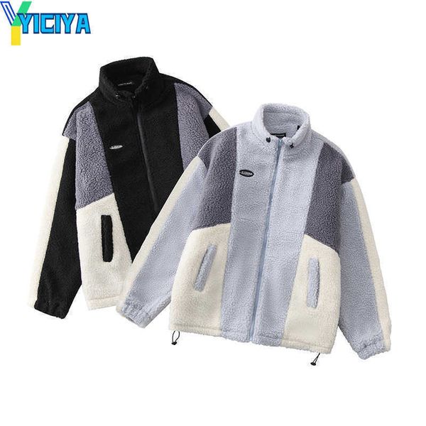 yiciya hip hop fleece winter down parka jacket streetwear color block patchwork cotton thick warm varsity fuzzy coat 2023 harajuku jackets, Black;brown
yiciya hip hop fleece winter down parka jacket streetwear color block patchwork cotton thick warm varsity fuzzy coat 2023 harajuku jackets, Black;brown