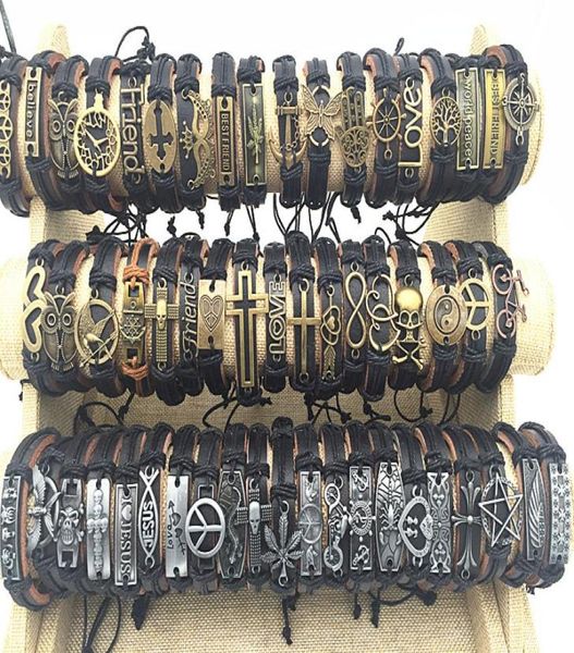 whole 100pcslot mix style metal leather cuff charm bracelets for men039s women039s jewelry party gifts bangle6829323, Golden;silver
whole 100pcslot mix style metal leather cuff charm bracelets for men039s women039s jewelry party gifts bangle6829323, Golden;silver