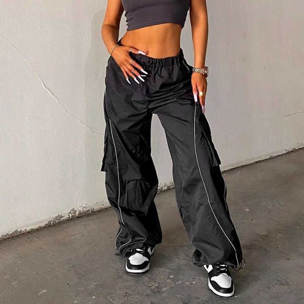 black sweatpants for women 2023 new low waisted fashion drawstring wide leg cargo pants casual full length baggy pants, White;black
black sweatpants for women 2023 new low waisted fashion drawstring wide leg cargo pants casual full length baggy pants, White;black
