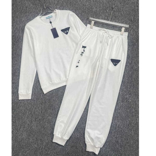 23ss womens designer clothing casual suit women pants sets round neck pure cotton logo embroidery long sleeved hoodie elastic waist trousers, White
23ss womens designer clothing casual suit women pants sets round neck pure cotton logo embroidery long sleeved hoodie elastic waist trousers, White