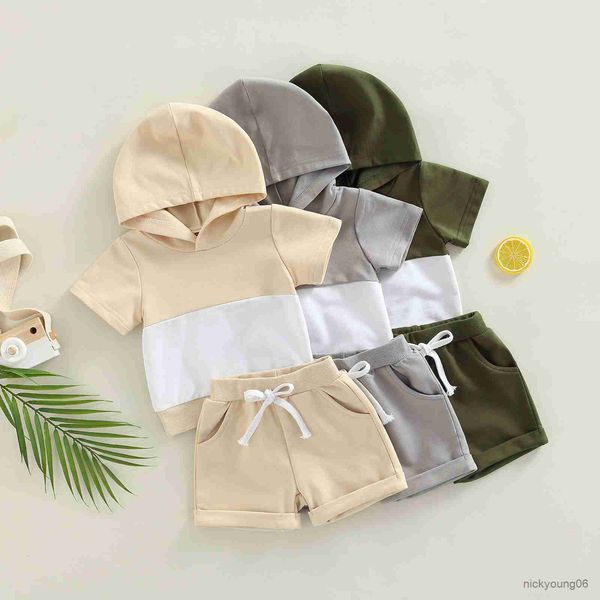 clothing sets 0-4y kids boy short sleeve patchwork hooded t-shirt and shorts summer casual sets, White
clothing sets 0-4y kids boy short sleeve patchwork hooded t-shirt and shorts summer casual sets, White