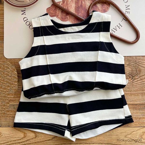 clothing sets boy outfit cotton striped vest and short pants pieces summer children back to school kids, White
clothing sets boy outfit cotton striped vest and short pants pieces summer children back to school kids, White