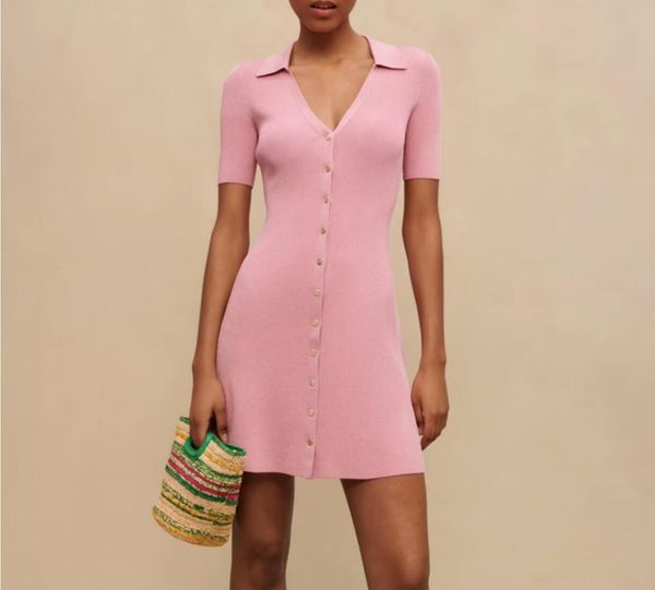 2023 designer bodycon dresses women's temperament sweet pink short a-line knitted dress women, Black;gray
2023 designer bodycon dresses women's temperament sweet pink short a-line knitted dress women, Black;gray