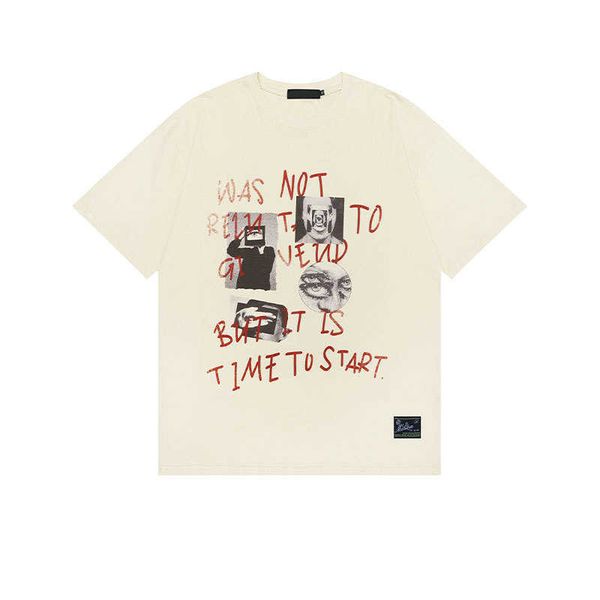 men's design sense oversize street small couple's short sleeve t-shirt, White;black
men's design sense oversize street small couple's short sleeve t-shirt, White;black