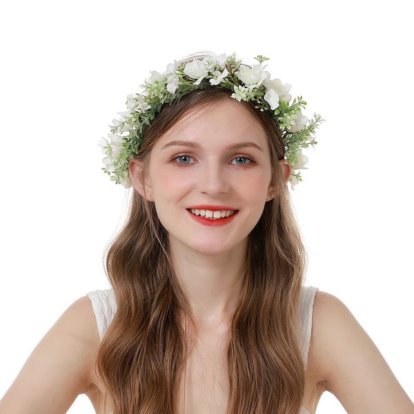 new corolla forest series p white gardenia imitation flower headwear green plant flower crown bride vacation wedding headflower diameter 16c, Silver
new corolla forest series p white gardenia imitation flower headwear green plant flower crown bride vacation wedding headflower diameter 16c, Silver