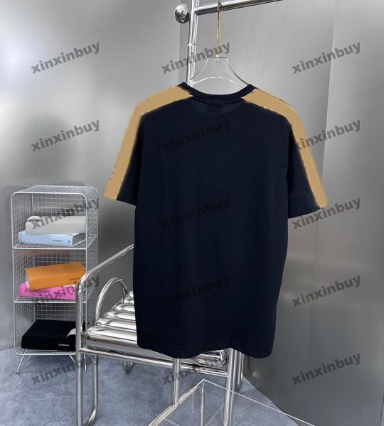 xinxinbuy men designer tee t shirt 23ss plaid ribbon shoulder letter jacquard fabric short sleeve cotton women white black yellow s-xl, Black;brown
xinxinbuy men designer tee t shirt 23ss plaid ribbon shoulder letter jacquard fabric short sleeve cotton women white black yellow s-xl, Black;brown