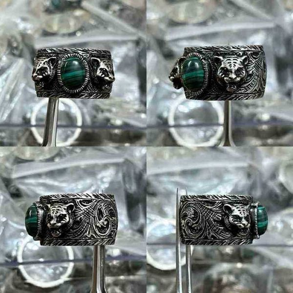 2023 new designer jewelry bracelet necklace ring garden head malachite green complex pattern animal year ringnew jewellery, Silver
2023 new designer jewelry bracelet necklace ring garden head malachite green complex pattern animal year ringnew jewellery, Silver