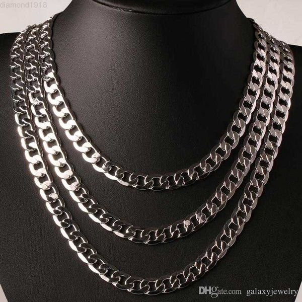 yhamni original 925 silver vintage chain necklace men jewelry 8mm fashion statement necklace full side necklace yn034
yhamni original 925 silver vintage chain necklace men jewelry 8mm fashion statement necklace full side necklace yn034