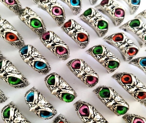 30pcslot new retro cute men and women charm punk owl ring vintage multicolor eyes creative jewelry party gift favor4613935, Silver
30pcslot new retro cute men and women charm punk owl ring vintage multicolor eyes creative jewelry party gift favor4613935, Silver