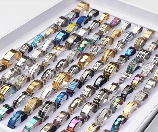 100pcslot fashion multicolor stainless steel love rings for women men different style party gifts jewelry whole5433120, Golden;silver
100pcslot fashion multicolor stainless steel love rings for women men different style party gifts jewelry whole5433120, Golden;silver