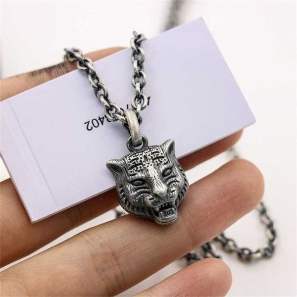 2023 new designer jewelry bracelet necklace ring qi personality antique head pendant men women lovers sweater, Silver
2023 new designer jewelry bracelet necklace ring qi personality antique head pendant men women lovers sweater, Silver