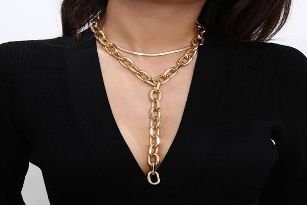 new ins fashion luxury exaggerated multi layer link chain long pendant choker statement designer necklace for women girls9680406, Silver
new ins fashion luxury exaggerated multi layer link chain long pendant choker statement designer necklace for women girls9680406, Silver