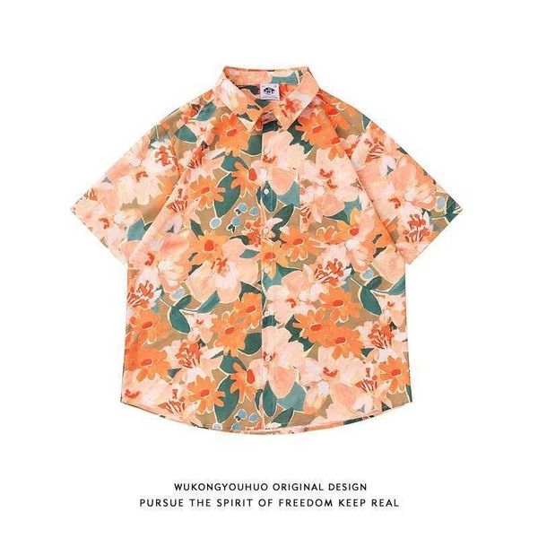 vintage cuban collar oil printed shirt men's and women's fashion loose hawaiian shortsleeved shirt lzw, White;black
vintage cuban collar oil printed shirt men's and women's fashion loose hawaiian shortsleeved shirt lzw, White;black