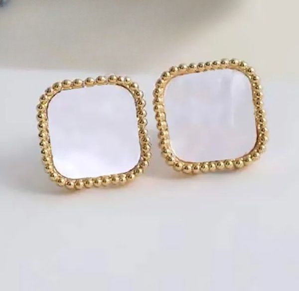 women&girls 18k fashion vintage four leaf clover charm stud earrings back mother-of-pearl silver gold plated agate valentine's mother&#, Golden
women&girls 18k fashion vintage four leaf clover charm stud earrings back mother-of-pearl silver gold plated agate valentine's mother&#, Golden