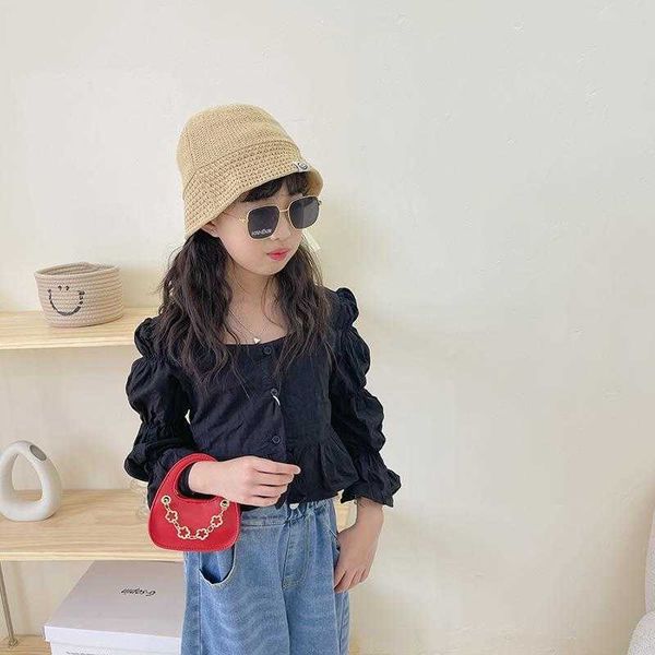 childrens bag korean style fashion portable shoulder western little girl chain messenger coin purse, Red;black
childrens bag korean style fashion portable shoulder western little girl chain messenger coin purse, Red;black