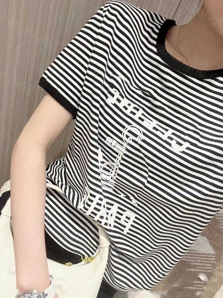 23ss tee womens t-shirt womens designer clothing round neck pure cotton color matching striped sailor monogram print short sleeve t-shirt wo, White
23ss tee womens t-shirt womens designer clothing round neck pure cotton color matching striped sailor monogram print short sleeve t-shirt wo, White