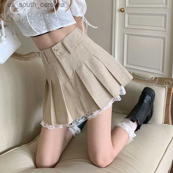skirts preppy style mini lace jupe vintage 2023 skirts for women slim short khaki pleated skirt cargo casual harajuku faldas l230522, Black
skirts preppy style mini lace jupe vintage 2023 skirts for women slim short khaki pleated skirt cargo casual harajuku faldas l230522, Black