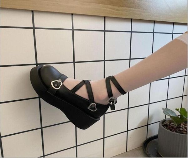 women shoes loli sweet lolita shoe platform round head thick heel cross bandage women shoes kawaii cosplay mary jane shoes 20214028099, Black
women shoes loli sweet lolita shoe platform round head thick heel cross bandage women shoes kawaii cosplay mary jane shoes 20214028099, Black